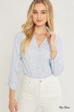Nora Button Up in Blue