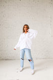 Big Mood Oversized Top In White